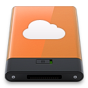 Orange iDisk W Icon